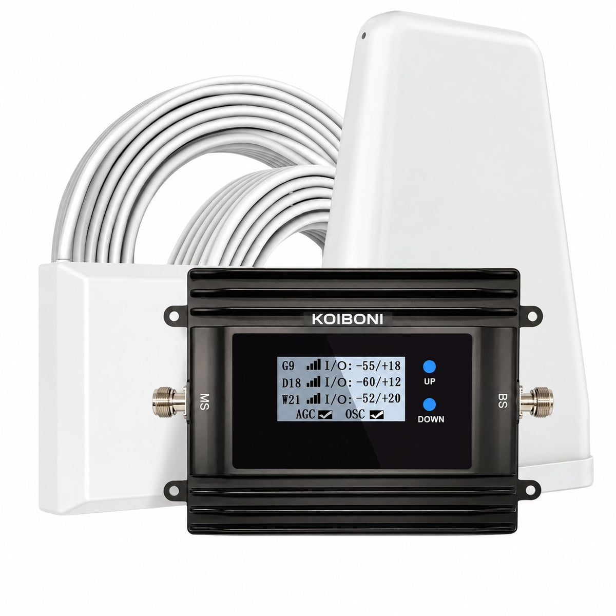 KOIBONI Home booster with outdoor antenna, indoor panel and cables